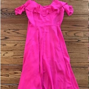 Belle Sky | Cold-Shoulder Pink Dress